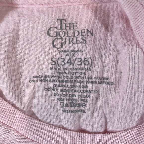 Golden Girls Stay Golden Pink Graphic T-Shirt Pink Size Small - Picture 4 of 4